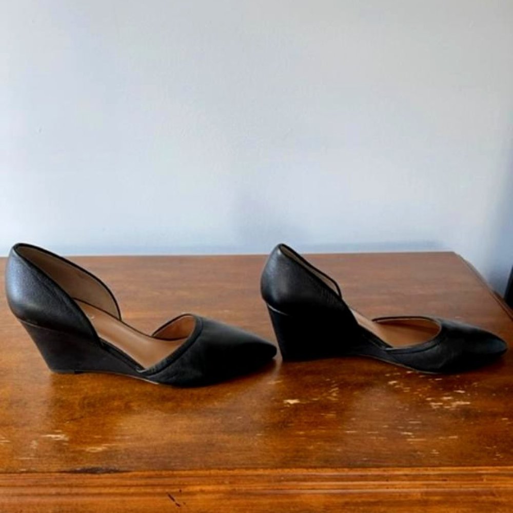Black Franco Sarto Wedges-Size 8